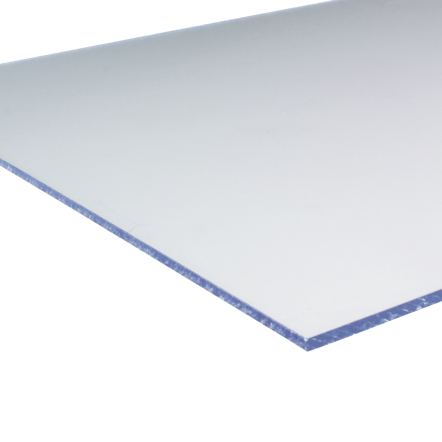 Plaque polystyrène transparent effet lisse lisse L.100 x l.100 cm Ep.0.4 mm