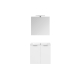 Meuble de salle de bain avec vasque et miroir Euro Pack blanc brillant 60 cm ALLIBERT