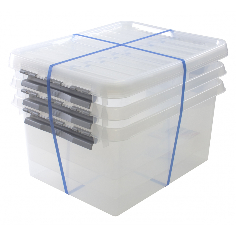 Boîte de rangement en plastique q-line (52 litres)