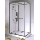 Cabine de douche gun metal La Paz rectangle 90 x 120 x 225 cm ALLIBERT