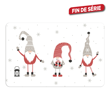 Set de table lutins gris en PVC 45 x 30 cm