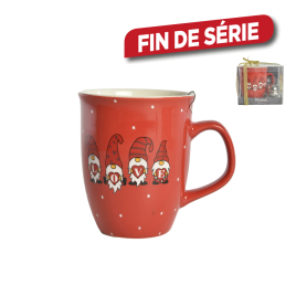 Mug avec boule à thé rouge