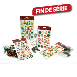 Stickers Relief pour emballage cadeau 17 x 26 cm