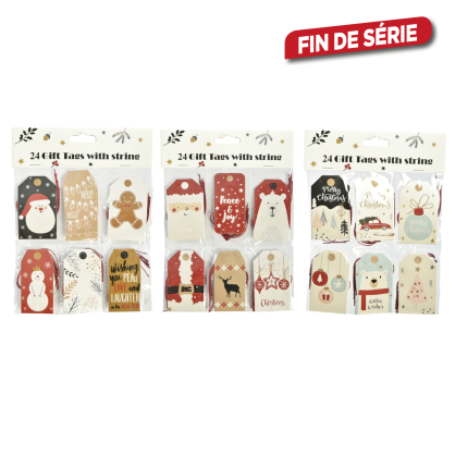 Set d'étiquettes porte-nom 4,5 x 7 cm 24 pièces