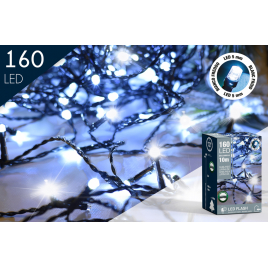 Guirlande extérieure flash 160 LED blanc froid 10 m