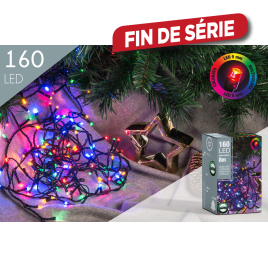 Guirlande extérieure 160 LED multicouleur 8 m