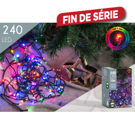 Guirlande extérieure 240 LED multicouleur 12 m