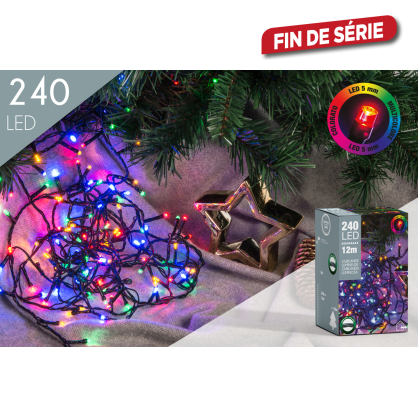 Guirlande extérieure 240 LED multicouleur 12 m