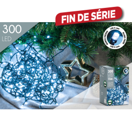 Guirlande extérieure 300 LED blanc froid 15 m