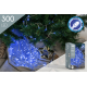 Guirlande extérieure avec fil transparent 300 LED bleu 15 m