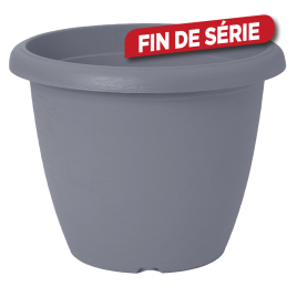 Cache-pot Teramo ardoise Ø 30 x 23 cm