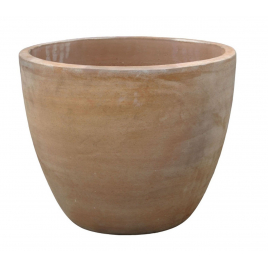 Pot en forme d'oeuf en terre cuite Ø 35 x 29 cm