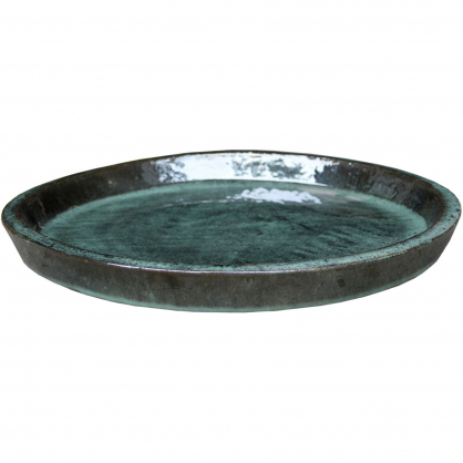 Soucoupe en céramique pour pot rond jade Ø 32 x 5 cm