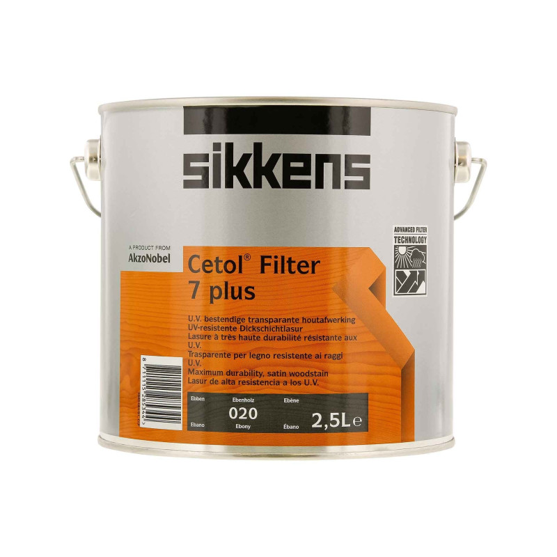 Lasure Filter 7 plus ébène 2,5 L SIKKENS