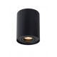 Spot Tube noir rond GU10 50 W LUCIDE