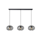 Suspension Manuela noir E27 3 x 40 W LUCIDE