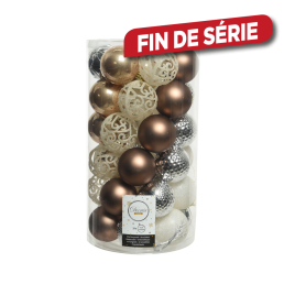 Set de boules de Noël incassables Ø 6 cm 37 pièces DECORIS