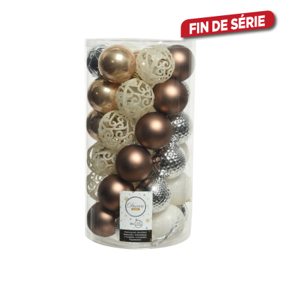 Set de boules de Noël incassables Ø 6 cm 37 pièces DECORIS