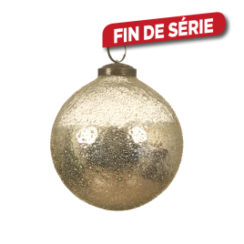 Boule de Noël en verre argentée Ø 7 cm DECORIS