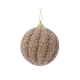 Boule de Noël en mousse avec paillettes caramel Ø 8 cm DECORIS