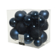 Set de boules de Noël bleu nuit Ø 6 - 10 cm 26 pièces DECORIS