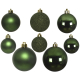 Set de boules de Noël vert pin Ø 6 - 10 cm 26 pièces DECORIS