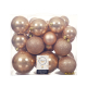 Set de boules de Noël caramel Ø 6 - 10 cm 26 pièces DECORIS