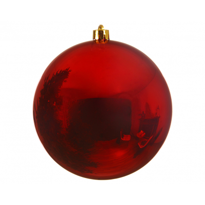 Boule de Noël incassable rouge Ø 14 cm DECORIS