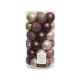 Set de boules de Noël Ø 6 cm rose 37 pièces DECORIS