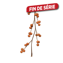 Guirlande de Noël avec baies ambre 1,3 m