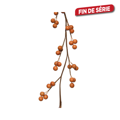 Guirlande de Noël avec baies ambre 1,3 m