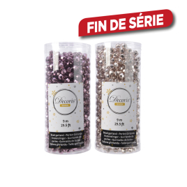 Guirlande de perles rose 9 m DECORIS