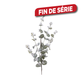 Branche avec baies blanches 75 cm