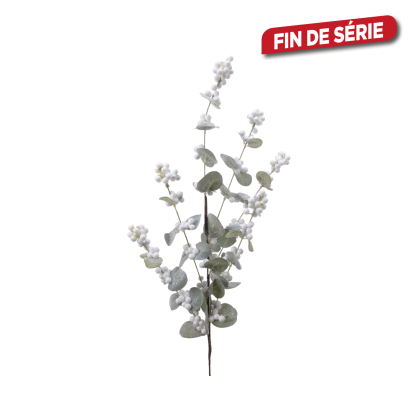 Branche avec baies blanches 75 cm