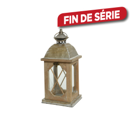 Lanterne en bois 32 cm