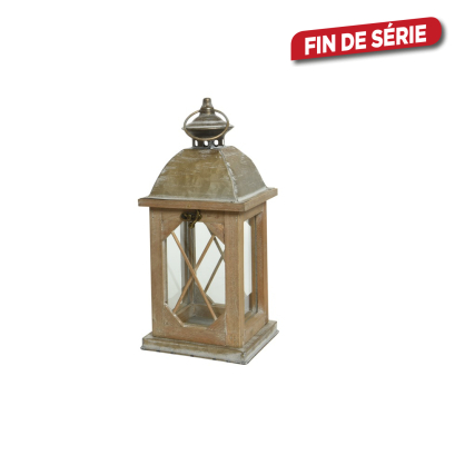 Lanterne en bois 32 cm