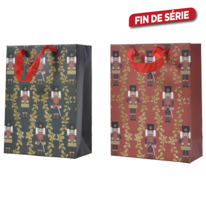 Sac cadeau Casse noisette en papier 12 x 30 x 42 cm DECORIS