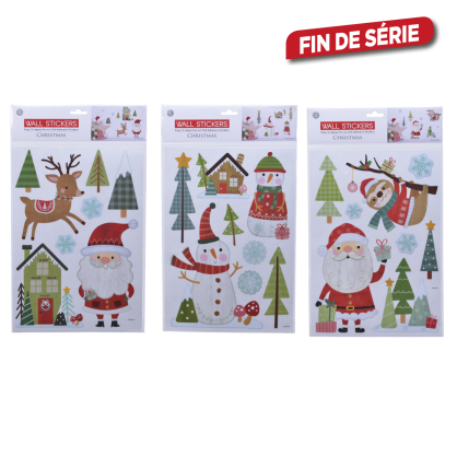 Set de stickers de Noël 42,3 x 25 cm DECORIS