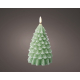 Bougie sur pile sapin vert Ø 9,5 x 19 cm LUMINEO