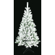 Sapin de Noël artificiel Chamonix vert enneigé 210 cm