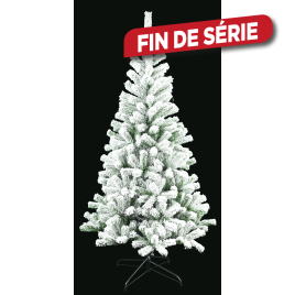 Sapin de Noël artificiel Chamonix vert enneigé 210 cm