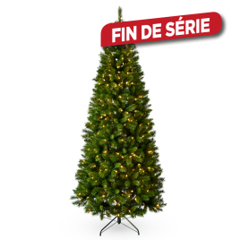 Sapin de Noël artificiel illuminé Canton vert 183 cm