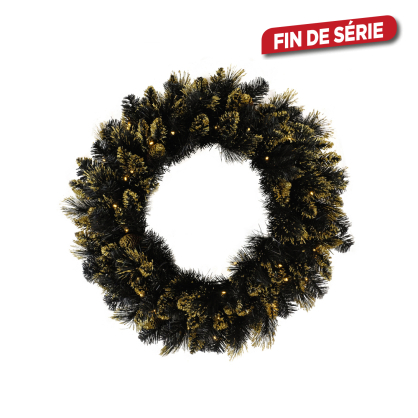 Couronne de Noël illuminée Shimmery Ø 61 cm