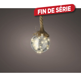 Boule en verre à suspendre LED blanc chaud Ø 14 cm LUMINEO