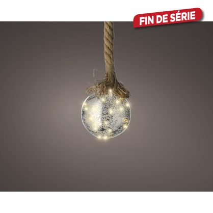 Boule en verre à suspendre LED blanc chaud Ø 14 cm LUMINEO