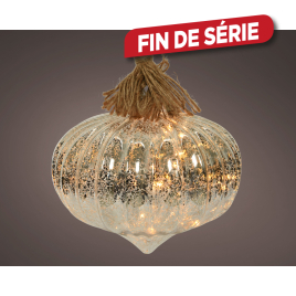 Oignon en verre à suspendre avec LED blanc chaud Ø 20 cm LUMINEO