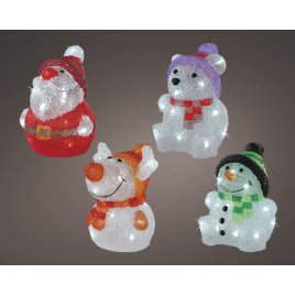 Bonhomme de Neige Lumineux à LED 24cm