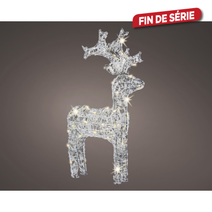 Renne en acrylique LED blanc froid 89 cm LUMINEO