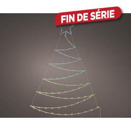 Arbre lumineux avec étoile LED multicouleur 78 x 110 cm LUMINEO