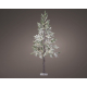 Sapin lumineux enneigé LED blanc chaud 180 cm LUMINEO